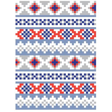 Renkli Klasik Modern Fuar isle Dikişsiz Baskı Arka Plan Vektör - Bu klasik bir Fuar isle baskı web sitesi kaynakları, grafik, baskı tasarımları, moda tekstil ve vb gibi hem online / fiziksel ortam için uygundur.