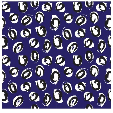 Soyut Renkli Fırça Darbeleri Vektörde Kesintisiz Yazdırma/Desen - Bu, çeşitli ortamlar ve web siteleri için baskılar, desenler ve arka planlar için uygun soyut bir fırça darbesi desenidir