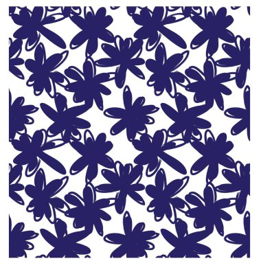 Soyut Renkli Fırça Darbeleri Kusursuz Çiçek Baskı / Desen Vektör - baskılar, desenler, çeşitli ortamlar ve web siteleri için arka planlar için uygundur