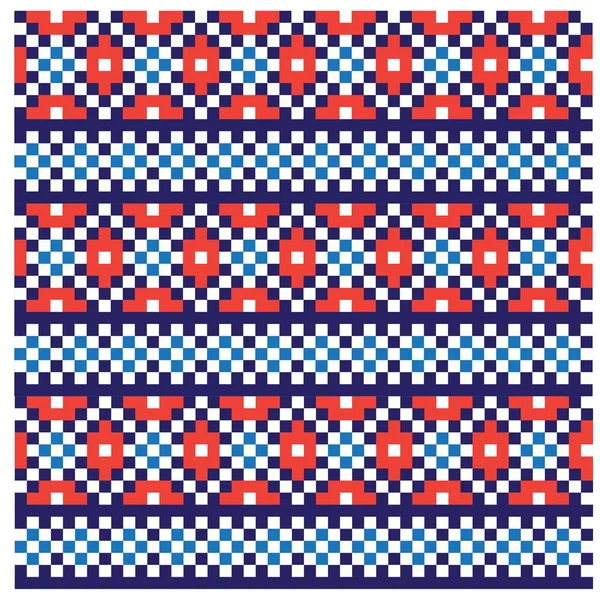 Christmas Fair Isle Seamless Pattern Print Background Vector Suitable Both — Stock Vector