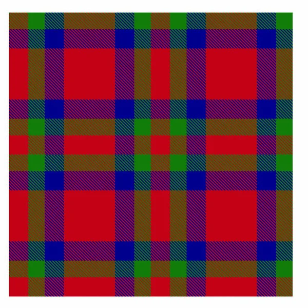 Colorido Clássico Moderno Xadrez Tartan Sem Costura Impressão Padrão Vector — Vetor de Stock