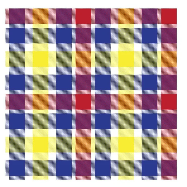 Colorato Classico Moderno Plaid Tartan Stampa Senza Cuciture Modello Vettoriale — Vettoriale Stock