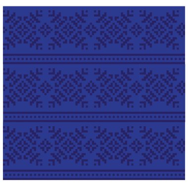 Noel Snoaflakes Fair Isle Dikişsiz Desen / Baskı Arka Plan Vektör - web sitesi kaynakları, grafik, baskı tasarımları, moda tekstil, triko ve vb gibi hem online / fiziksel orta için uygundur