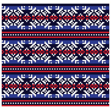 Noel Snoaflakes Fair Isle Dikişsiz Desen / Baskı Arka Plan Vektör - web sitesi kaynakları, grafik, baskı tasarımları, moda tekstil, triko ve vb gibi hem online / fiziksel orta için uygundur