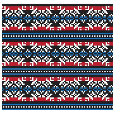 Noel Snoaflakes Fair Isle Dikişsiz Desen / Baskı Arka Plan Vektör - web sitesi kaynakları, grafik, baskı tasarımları, moda tekstil, triko ve vb gibi hem online / fiziksel orta için uygundur