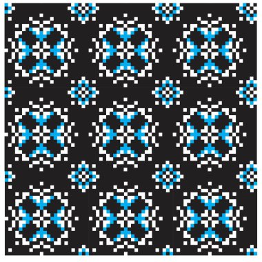 Christmas Fair Isle / Snowflakes Dikişsiz Desen / Baskı Arka Plan Vektör - web sitesi kaynakları, grafik, baskı tasarımları, moda tekstil, triko ve vb gibi hem online / fiziksel orta için uygundur.