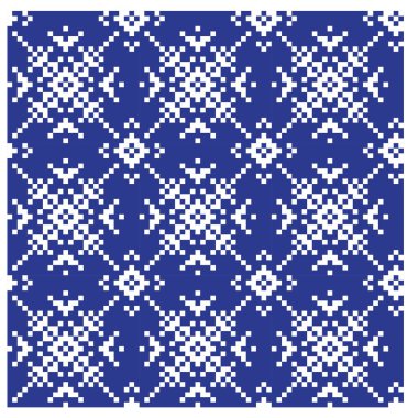Christmas Fair Isle / Snowflakes Dikişsiz Desen / Baskı Arka Plan Vektör - web sitesi kaynakları, grafik, baskı tasarımları, moda tekstil, triko ve vb gibi hem online / fiziksel orta için uygundur.