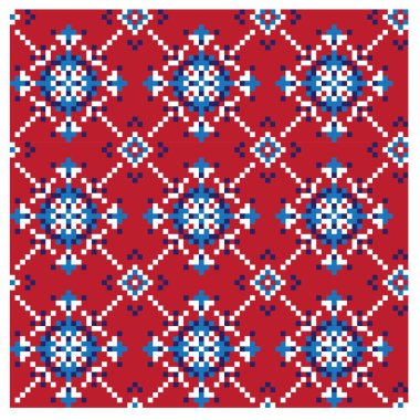 Christmas Fair Isle / Snowflakes Dikişsiz Desen / Baskı Arka Plan Vektör - web sitesi kaynakları, grafik, baskı tasarımları, moda tekstil, triko ve vb gibi hem online / fiziksel orta için uygundur.