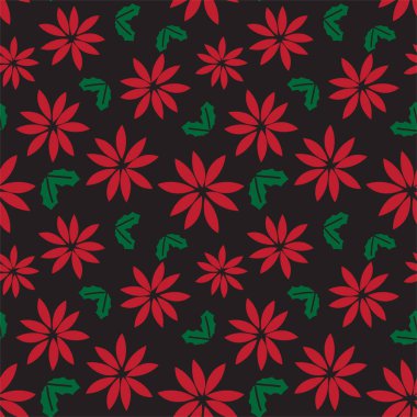 Renkli Noel tatili vektöründe pürüzsüz desen / yazdırma arkaplanı - Paketleme, web tasarımı, grafikler, moda tekstili, duvar kağıdı ve benzeri şeyler için uygundur.