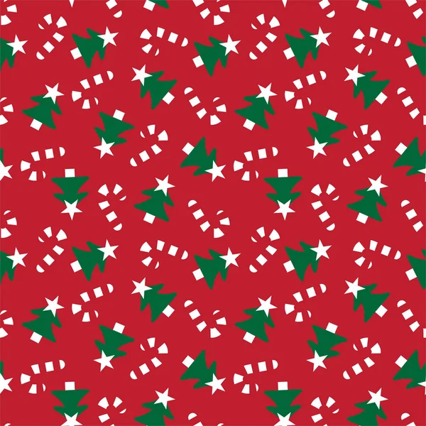 Farbenfrohe Festliche Weihnachtsfeiertage Nahtlose Muster Druck Hintergrund Vektor Geeignet Für — Stockvektor