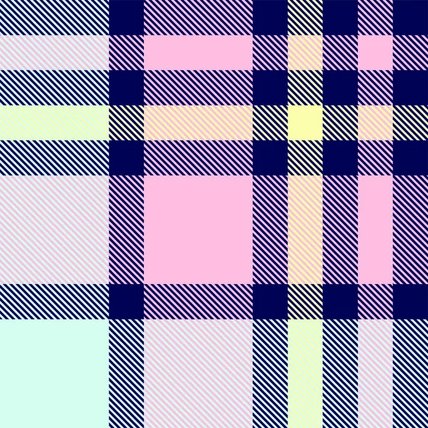 Farbenfroher Klassisch Modern Karierter Tartan Nahtloser Druck Muster Vektor Dieses — Stockvektor