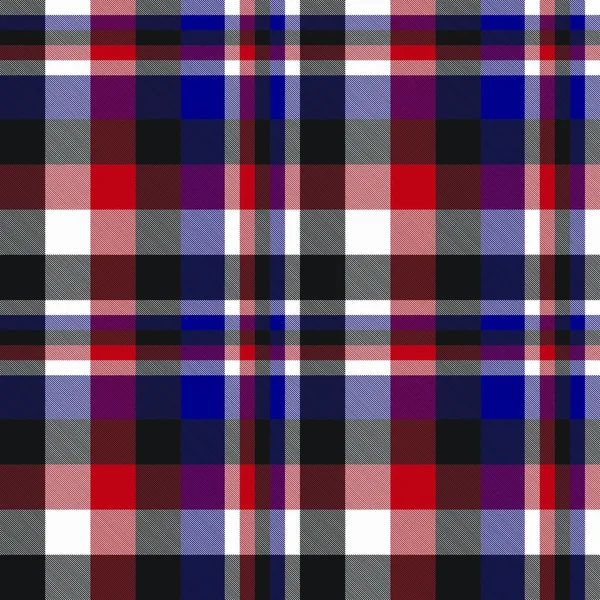 Barevný Vzor Classic Modern Plaid Tartan Seamless Print Pattern Vector — Stockový vektor