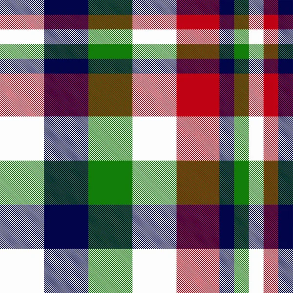 Farbenfroher Klassisch Modern Karierter Tartan Nahtloser Druck Muster Vektor Dieses — Stockvektor