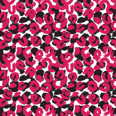 Renkli Klasik Modern Hayvan / Leopar Fırça Vuruşları Vektörde Kusursuz Yazdırma Arkaplanı - Web sitesi kaynakları, grafikleri, baskı tasarımları, moda tekstili ve benzeri hem çevrimiçi hem de fiziksel ortam için uygundur.