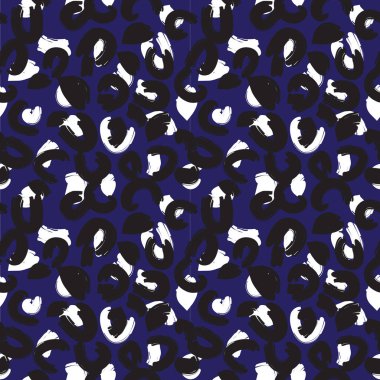 Renkli Klasik Modern Hayvan / Leopar Fırça Vuruşları Vektörde Kusursuz Yazdırma Arkaplanı - Web sitesi kaynakları, grafikleri, baskı tasarımları, moda tekstili ve benzeri hem çevrimiçi hem de fiziksel ortam için uygundur.