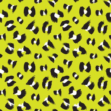 Renkli Klasik Modern Hayvan / Leopar Fırça Vuruşları Vektörde Kusursuz Yazdırma Arkaplanı - Web sitesi kaynakları, grafikleri, baskı tasarımları, moda tekstili ve benzeri hem çevrimiçi hem de fiziksel ortam için uygundur.