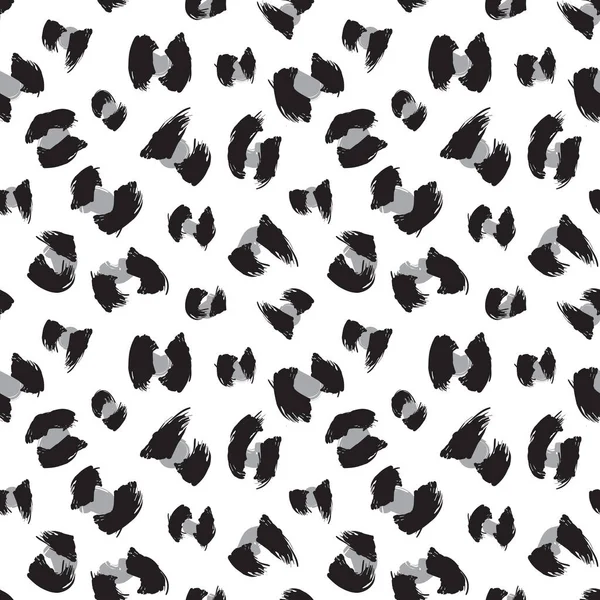 Colorido Clásico Moderno Animal Leopardo Pinceladas Cepillo Fondo Impresión Sin — Vector de stock