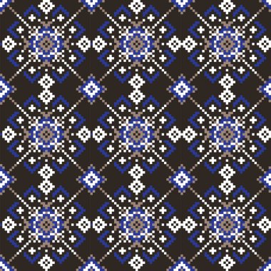 Christmas Snowflakes / Fair Isle Pürüzsüz Desen / Yazdırma Arkaplanı - web sitesi kaynakları, grafikleri, baskı tasarımları, moda tekstil ürünleri, örgü giyim vb. gibi hem çevrimiçi hem de fiziksel ortama uygun.