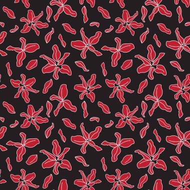 Vektördeki Renkli Dekoratif Botanik Çiçek Yazıcısı- İzler, desenler, arka planlar, web siteleri, duvar kağıtları, el sanatları