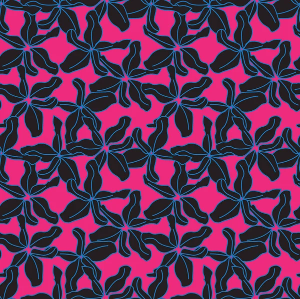 Farbenfroher Dekorativer Botanischer Blumendruck Vektorform Für Drucke Muster Hintergründe Webseiten — Stockvektor