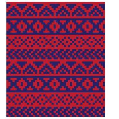 Modern Etnik Fuar Adası Vektör Yöntemli Kusursuz Arkaplan