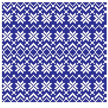 Modern Etnik Fuar Adası Vektör Yöntemli Kusursuz Arkaplan