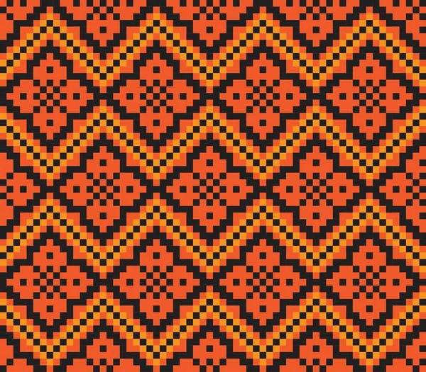 Orange Weihnachtsmarktmuster Hintergrund Für Modetextilien Strickwaren Und Grafiken — Stockvektor