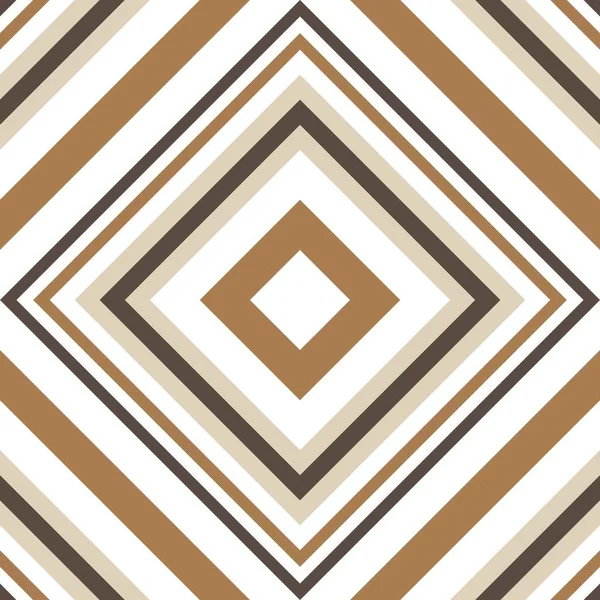 Marrón Taupe Argyle Diagonal Rayas Sin Costuras Patrón Fondo Adecuado — Vector de stock