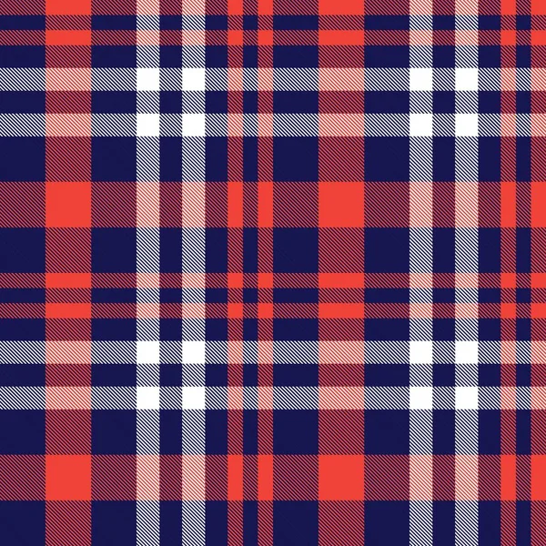 Orange Plaid Geruit Tartan Naadloos Patroon Geschikt Voor Mode Textiel — Stockvector