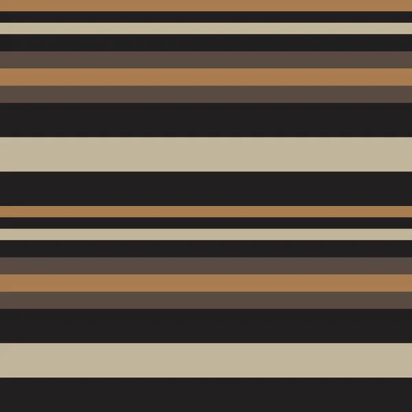 Brown Taupe Horizontal Striped Seamless Pattern Background Suitable Fashion Textiles — Stock Vector