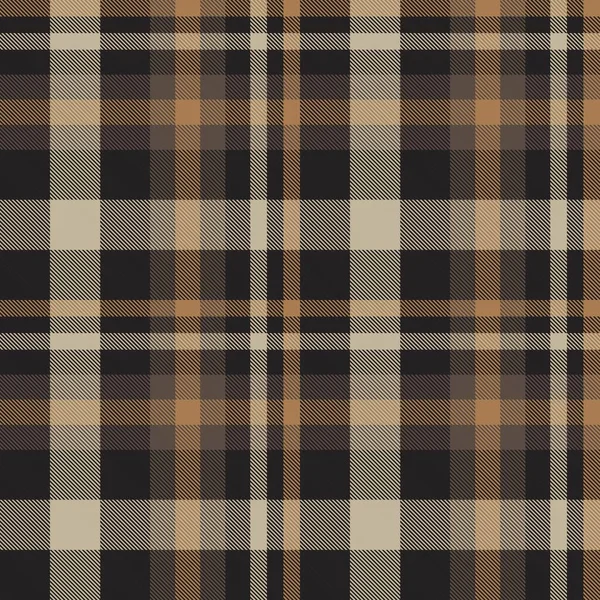 Brown Taupe Plaid Tartan Zökkenőmentes Minta Alkalmas Divat Textíliák Grafikák — Stock Vector