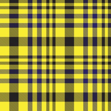 Sarı ekose, kareli, tartan desenli moda tekstil ve grafikleri için uygun.