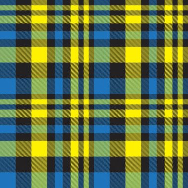 Sarı ekose, kareli, tartan desenli moda tekstil ve grafikleri için uygun.