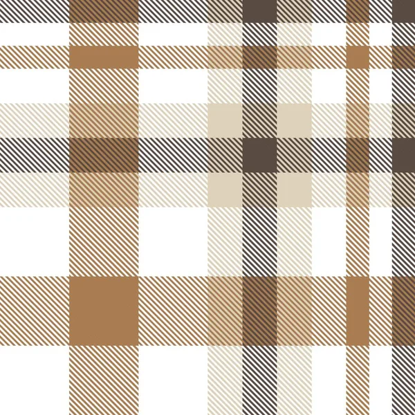 Hnědá Taupe Plaid Tartan Bezešvý Vzor Vhodný Pro Módní Textil — Stockový vektor