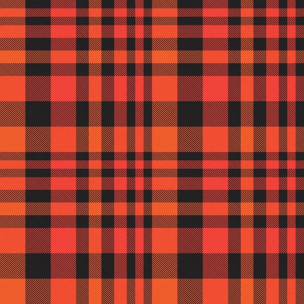 Plaid Naranja Cuadros Tartán Patrón Sin Costura Adecuado Para Textiles — Archivo Imágenes Vectoriales