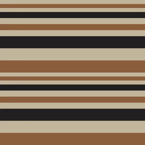 Brown Taupe Horizontal Striped Seamless Pattern Background Suitable Fashion Textiles — Stock Vector