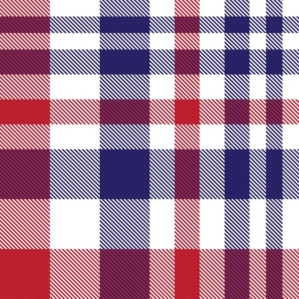 Plaid Rouge Marine Carreaux Motif Tartan Sans Couture Adapté Aux — Image vectorielle
