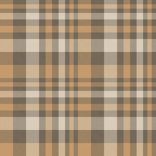 Hnědá Taupe Plaid Tartan Bezešvý Vzor Vhodný Pro Módní Textil — Stockový vektor