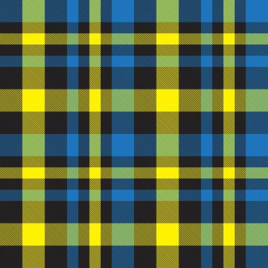 Sarı ekose, kareli, tartan desenli moda tekstil ve grafikleri için uygun.
