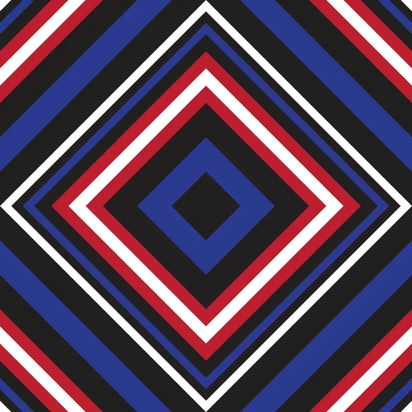 Rot Und Blau Argyle Diagonal Gestreifte Nahtlose Muster Hintergrund Geeignet — Stockvektor
