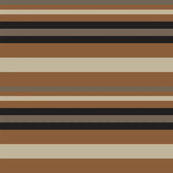 Marrón Taupe Horizontal Rayas Sin Costuras Patrón Fondo Adecuado Para — Vector de stock