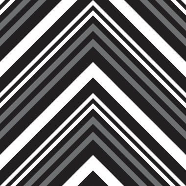 Siyah ve beyaz Chevron köşegen çizgili desensiz arka plan moda tekstil ve grafikleri için uygun.