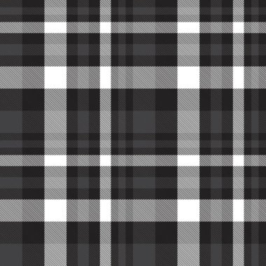 Siyah ve beyaz ekoseli, kareli, ekose desenli moda tekstil ve grafikleri için uygun.