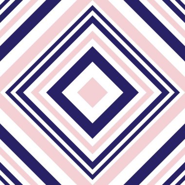 Moda tekstili ve grafikleri için uygun pembe ve lacivert köşegen çizgili desensiz arkaplan
