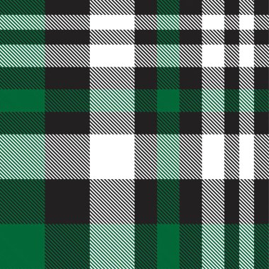 Moda tekstil ve grafikleri için uygun yeşil ekoseli, kareli, tartan desenli