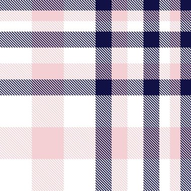 Moda tekstil ve grafikleri için uygun pembe ve denizci ekoseli, ekoseli, ekosesiz desen
