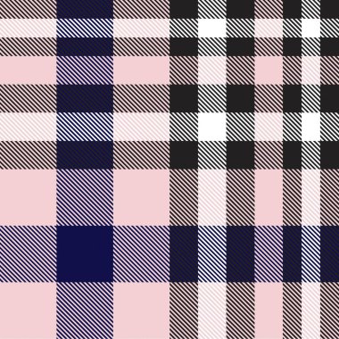 Moda tekstil ve grafikleri için uygun pembe ve denizci ekoseli, ekoseli, ekosesiz desen