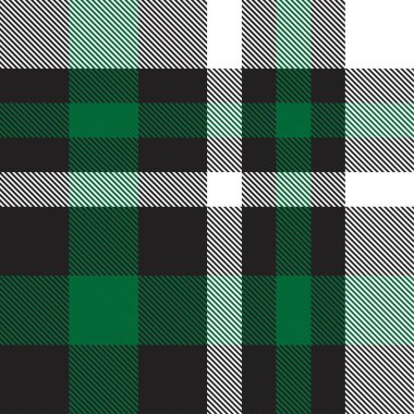 Moda tekstil ve grafikleri için uygun yeşil ekoseli, kareli, tartan desenli