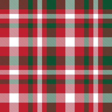 Moda tekstil ve grafikleri için uygun Noel ekoseli, ekoseli, ekoseli, ekose desenli