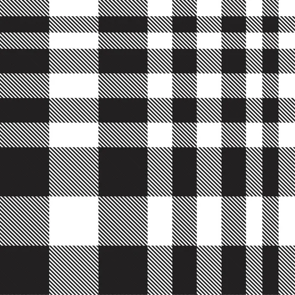 Carreaux Noir Blanc Carreaux Motif Tartan Sans Couture Adapté Aux — Image vectorielle